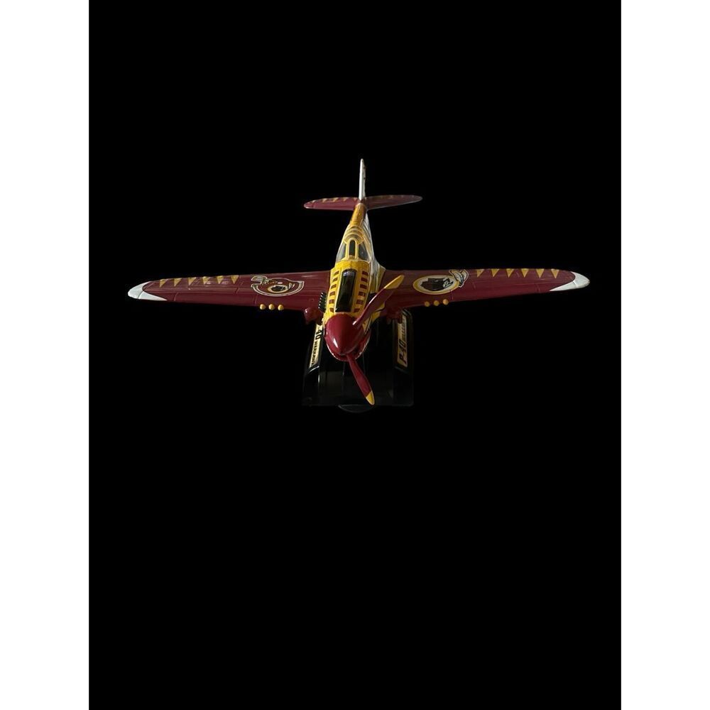 Fleer Collectibles Red Yellow Washington Redskins P-40 Warhawk Fighter Plane